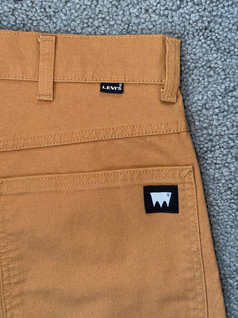 Levi’s Skateboarding Cropped Carpenter Pants Duck Canvas Brown Sugar - Sz. 36x27 - Picture 8 of 12